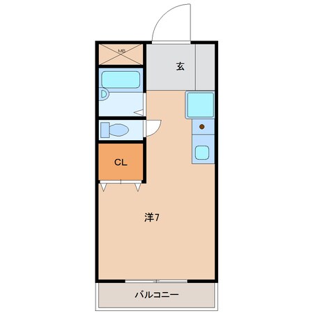 クレール滝野の物件間取画像